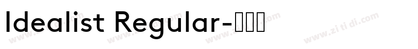 Idealist Regular字体转换